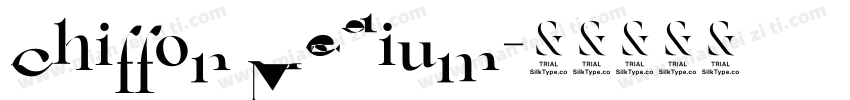 Chiffon Medium字体转换
